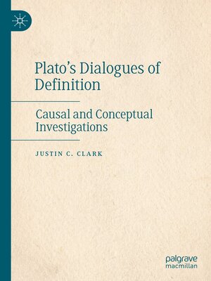 cover image of Plato's Dialogues of Definition